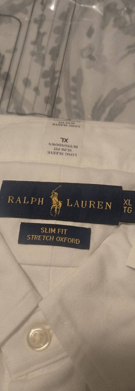 Ralph Lauren White Slim Fit Stretch Oxford Shirt